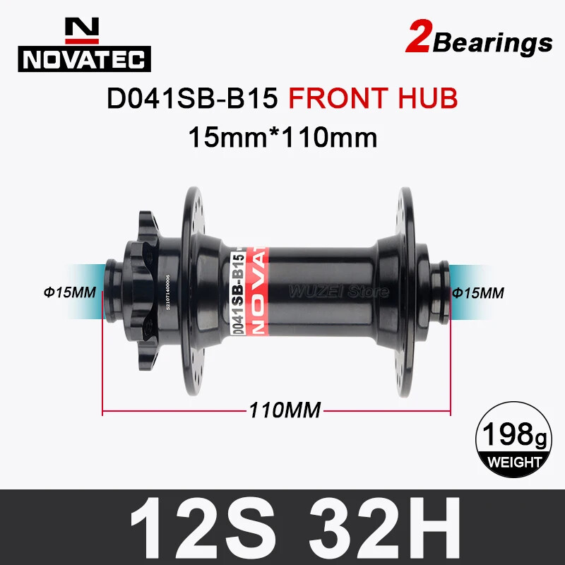 32 Holes Mtb Bicycle Hub Axle Boost Front 2 Rear 6 Bearings Bicycle Hub