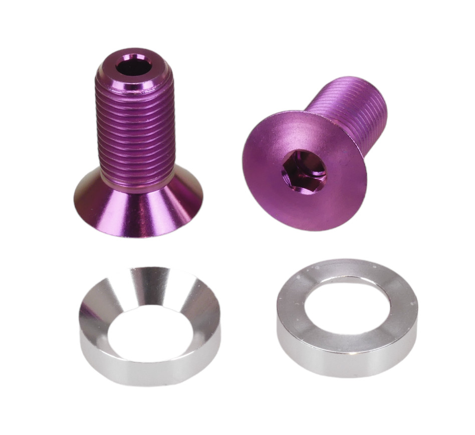 M12 X 1.25 X 25mm HOLLOW bicycle BMX crank bolts fits Profile 19mm GDH spindle