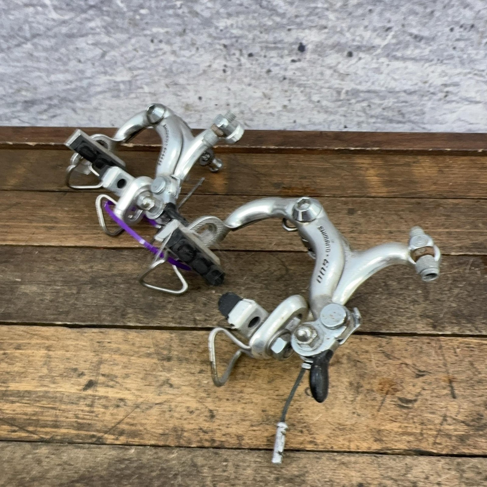 Vintage Shimano 600 Caliper Brakes Set Arabesque Road Bike Side Pull 80s