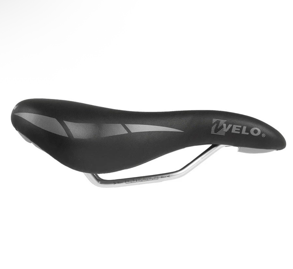 Velo WC Touring Saddle 250 x 168mm, 318g, Black