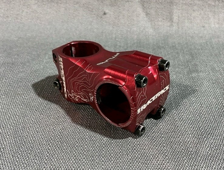Race Face Atlas Stem 50mm 31.8mm Clamp 1-1/8″ 0° Rise Red MTB Mountain Bike