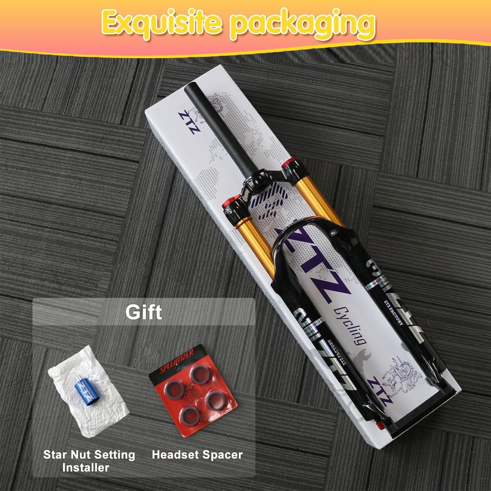 ZTZ 26/27.5/29 inch MTB Air Suspension Fork QR 9mm*100mm for XC/AM Mountain Bike
