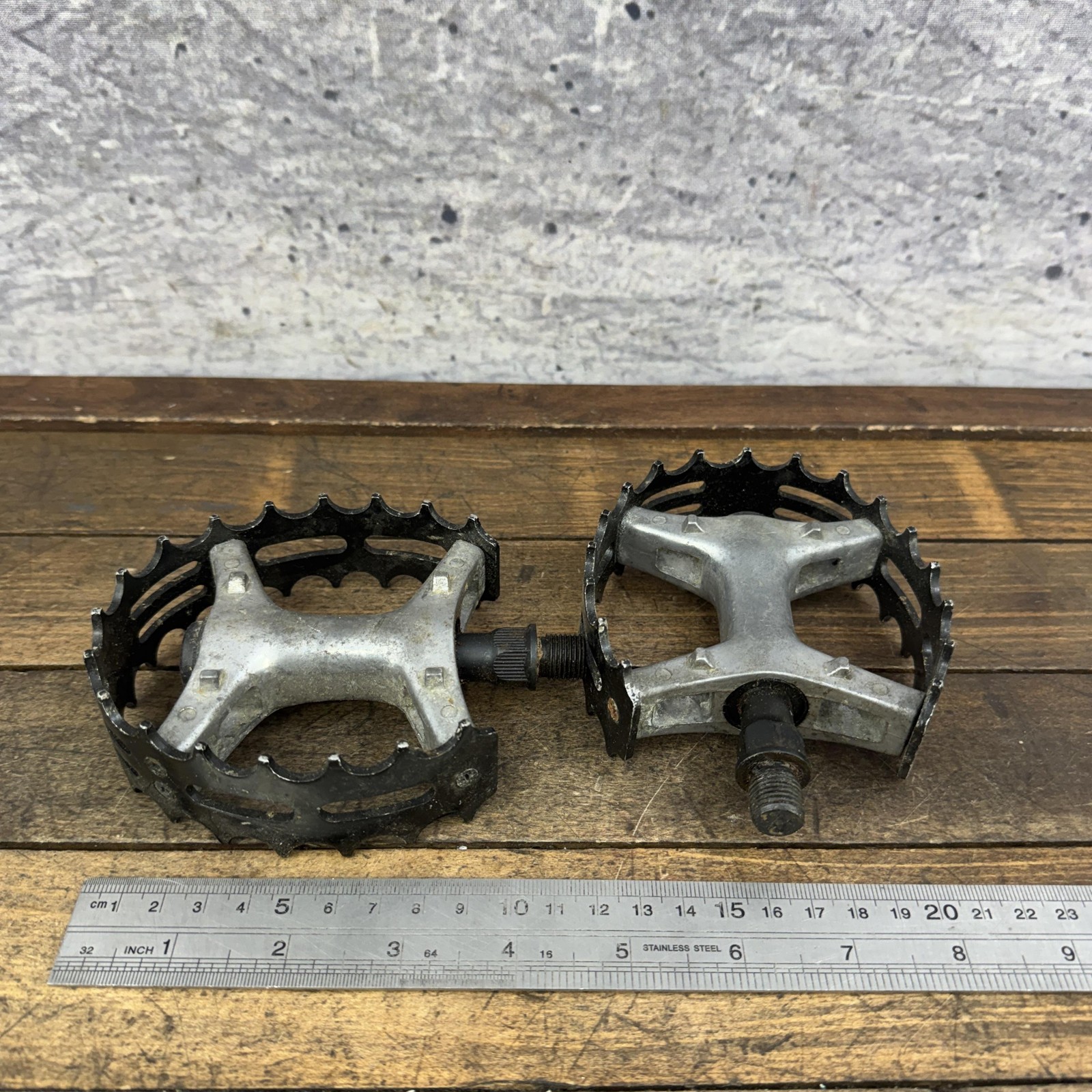 Vintage Primo Pro BMX Bike Pedals 1/2 Black Pair 450g Mid School Alloy Platform