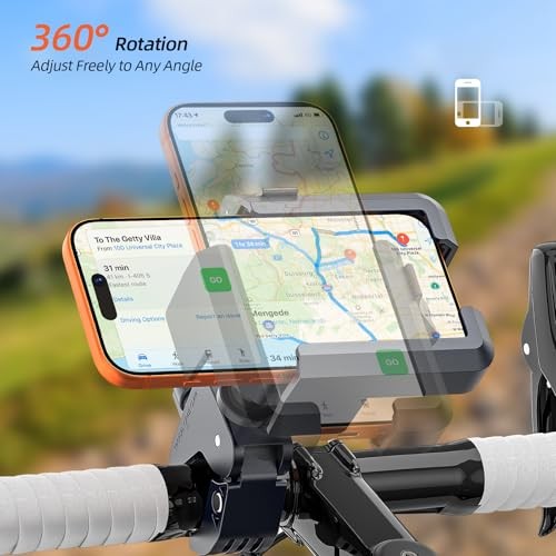 Anti-Vibration Bike Phone Holder – Shockproof Motorcycle Phone Mount
