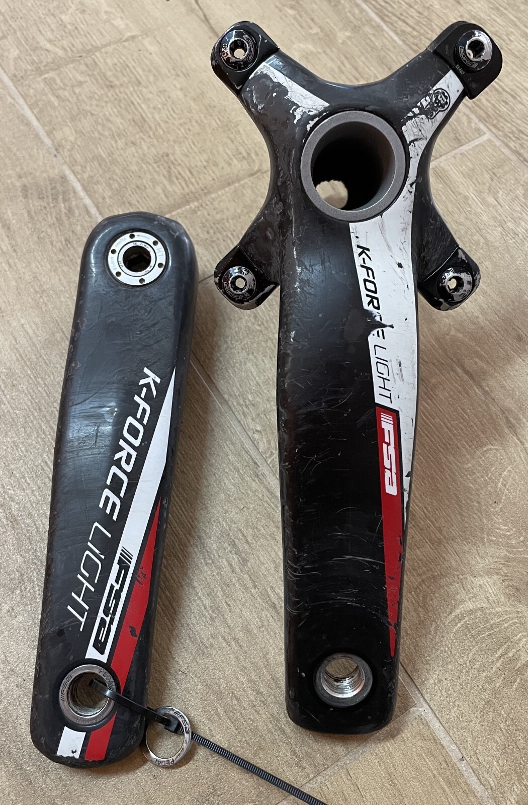 FSA K-Force Light BB30 170 2X10 Bike Crankset Without Chainrings