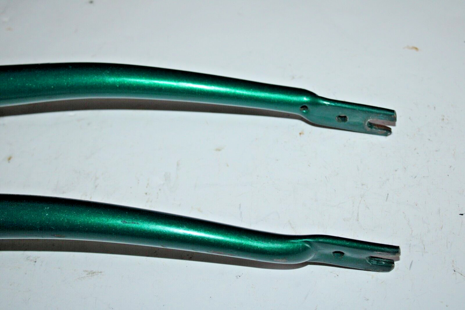 Vintage Touring Road Bike Fork 1″ Threaded 170mm Green Steel Hybrid USA Shipper
