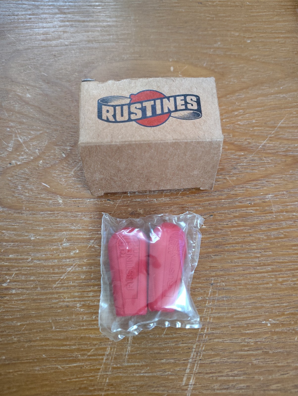 [8.39]Rustines down tube shifter lever hoods Rubber cover Set Red New In Box