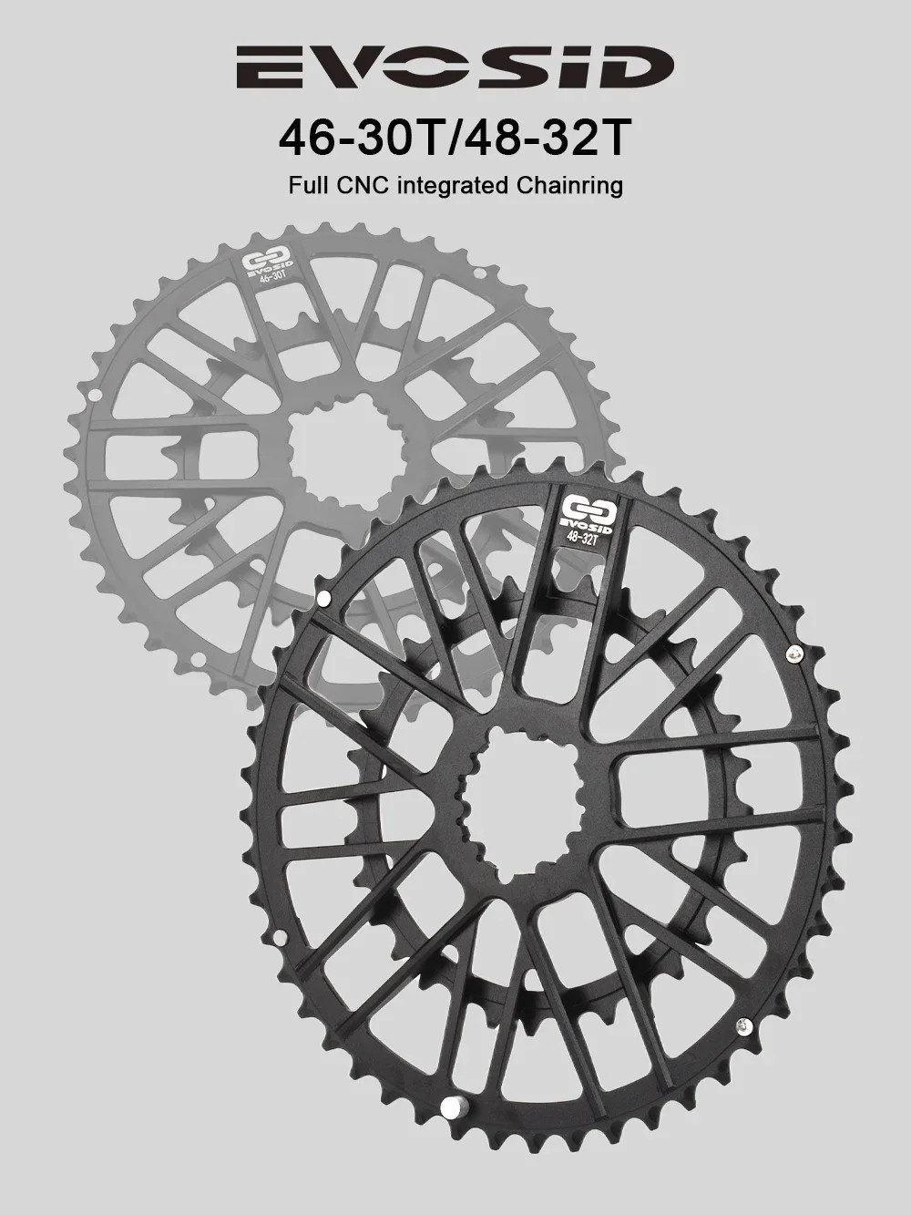 Road Folding Bike Chain Wheel 46-30T 48-32T 8/9/10/11/12 Speed 40/42/44/46/48T