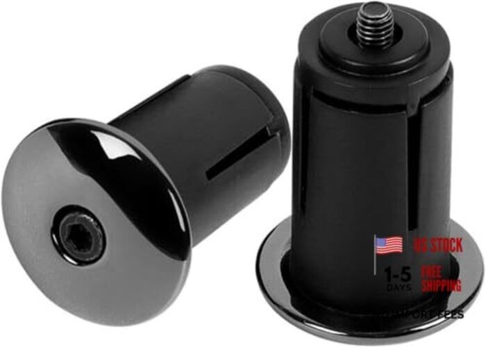 Aluminum Alloy Bike Handlebar End Plugs, 1 Pair Expanding Bar End Caps for