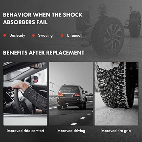 Rear Struts Compatible with Mitsubishi Endeavor 2004-2008/2010-2011 – 2x