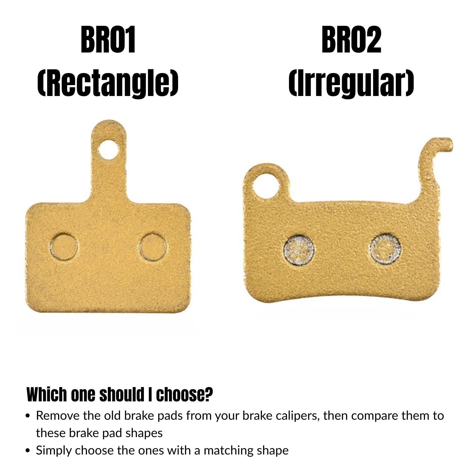 Brake Pads Compatible With Rectangle Standard Bike Repair Parts Replacement