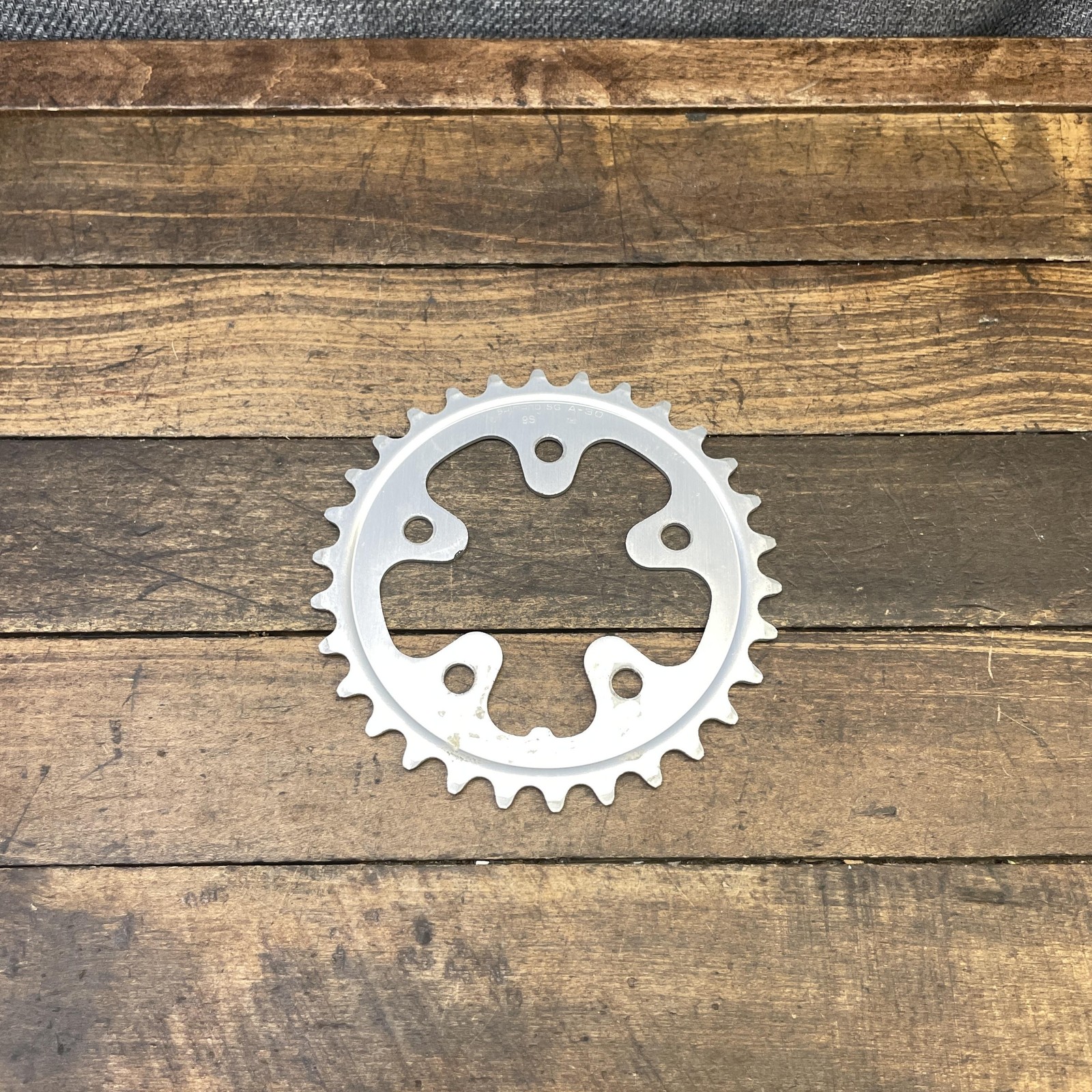 Vintage Shimano 30T Chainring 30 Tooth 74 BCD SG A-30 9S Silver Alloy Bike