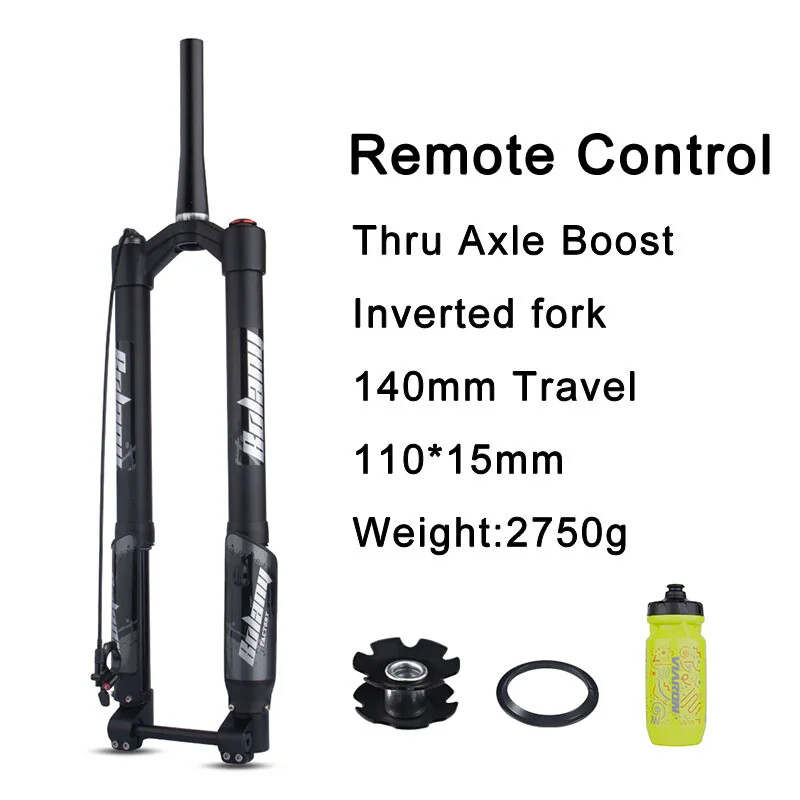 Eectric Bicycle Air Suspension 15*150mm Fork 160MM Thru Axle Inverted Fork