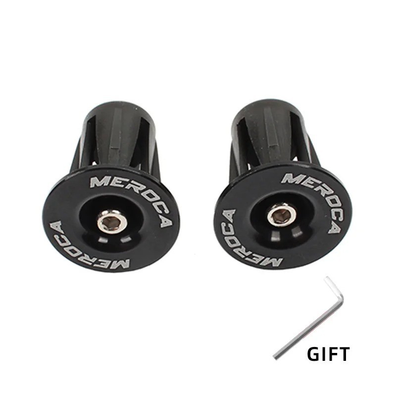 1 Pair Mountain Road Bike Handle bar End Plugs Aluminum Alloy and Cap BMX MTB