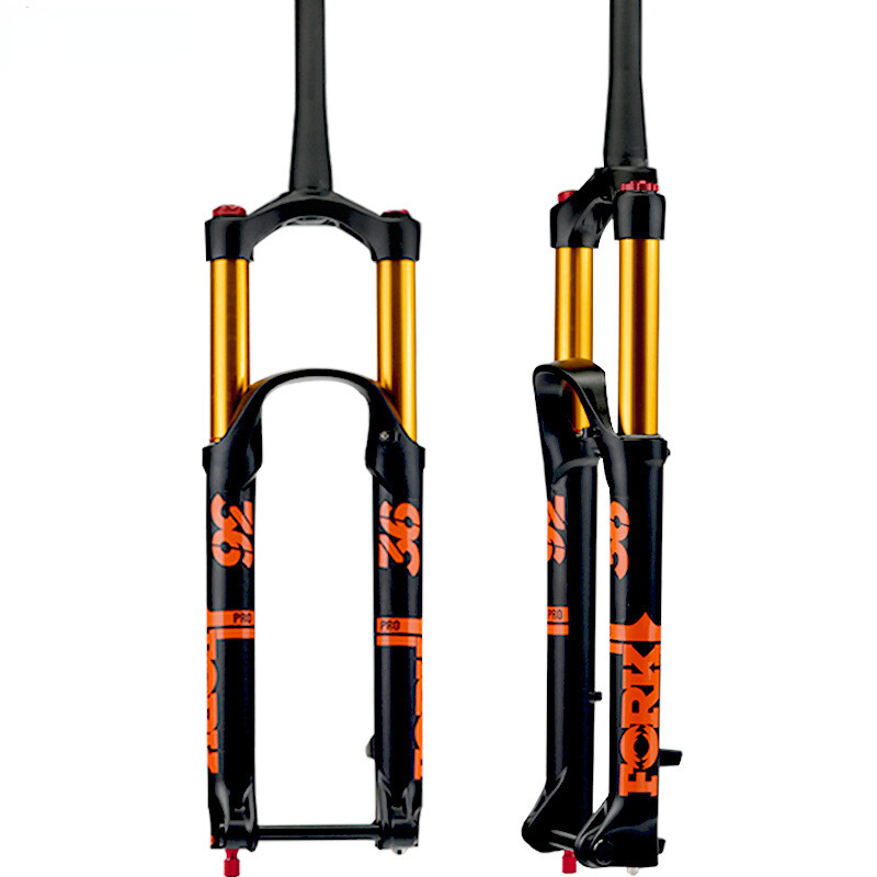 27.5 29″ Bicycle Air Fork Suspension Tapered Damping Rebound Adjustment 110*15mm