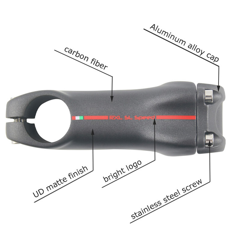 Carbon Mtb Stem 6/17 Degree Mountain Bike Stem 28.6-31.8mm Road Bicycle Stems