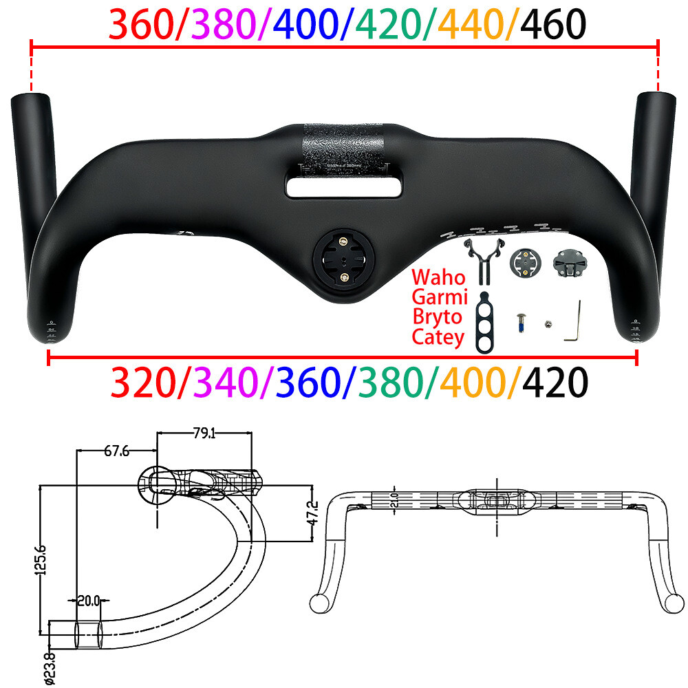 Professional Carbon Racing Bike Handlebar 31.8mm Internal Road Bicycle Drop Bar