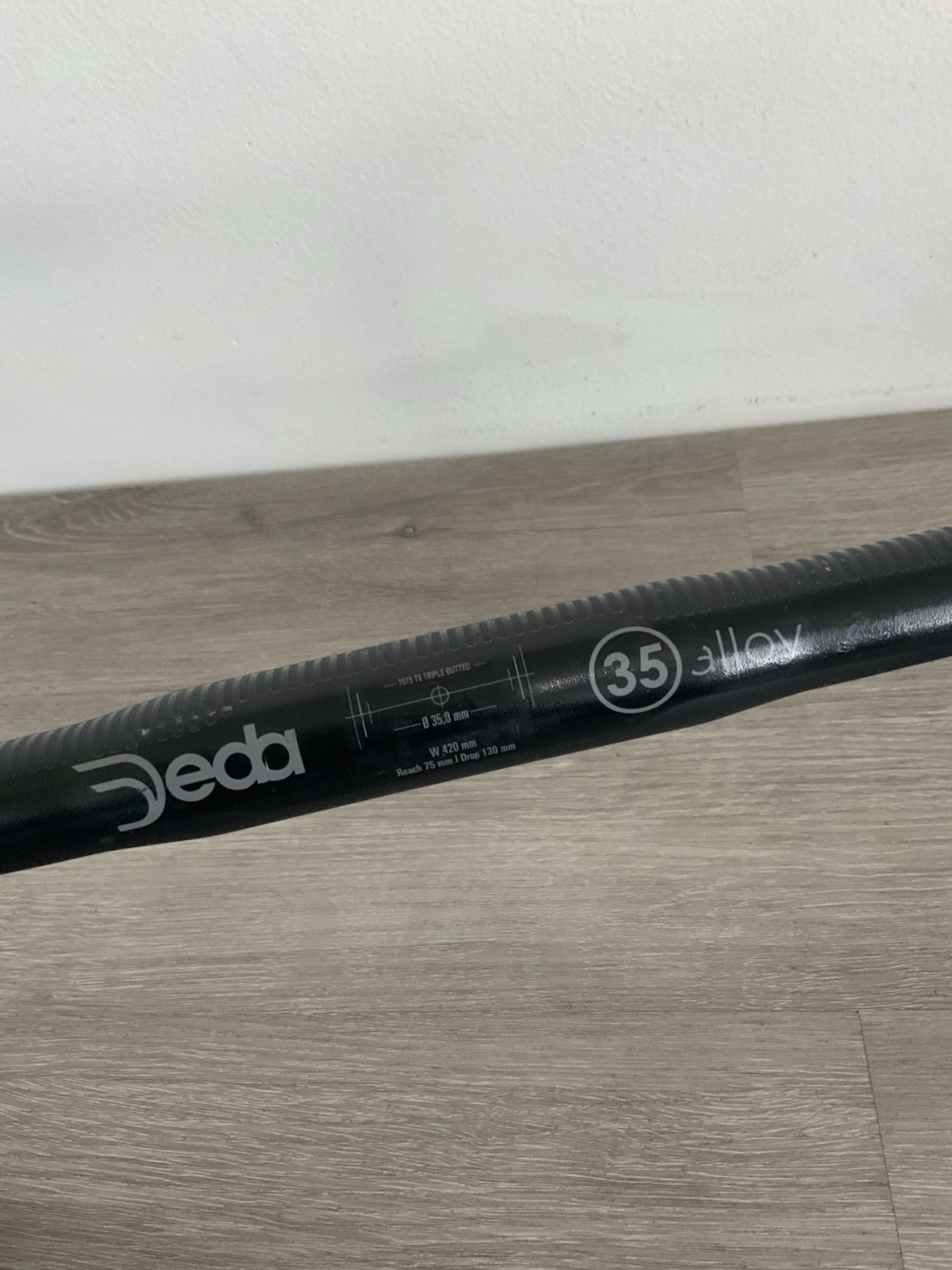 DEDA 35 ALLOY DROP BARS 40 CM C TO C 278 GRAMS SHALLOW ANATOMIC 35 MM CLAMP