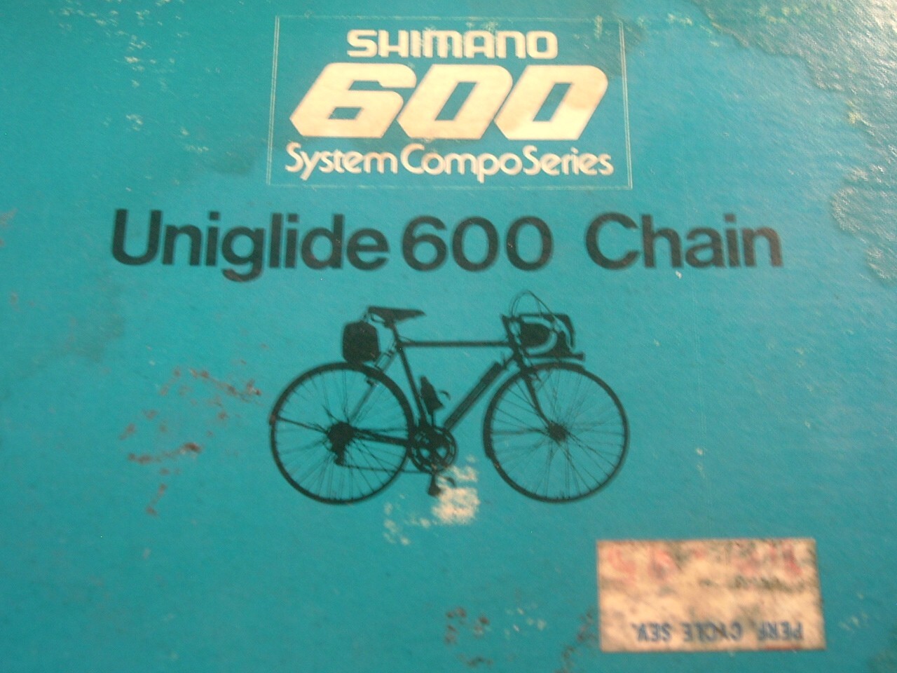 Shimano 600 UniGlide Gold/Bk CN-6110 Chain NEW / NOS Vintage-5/6-Spd-NIB- 116L