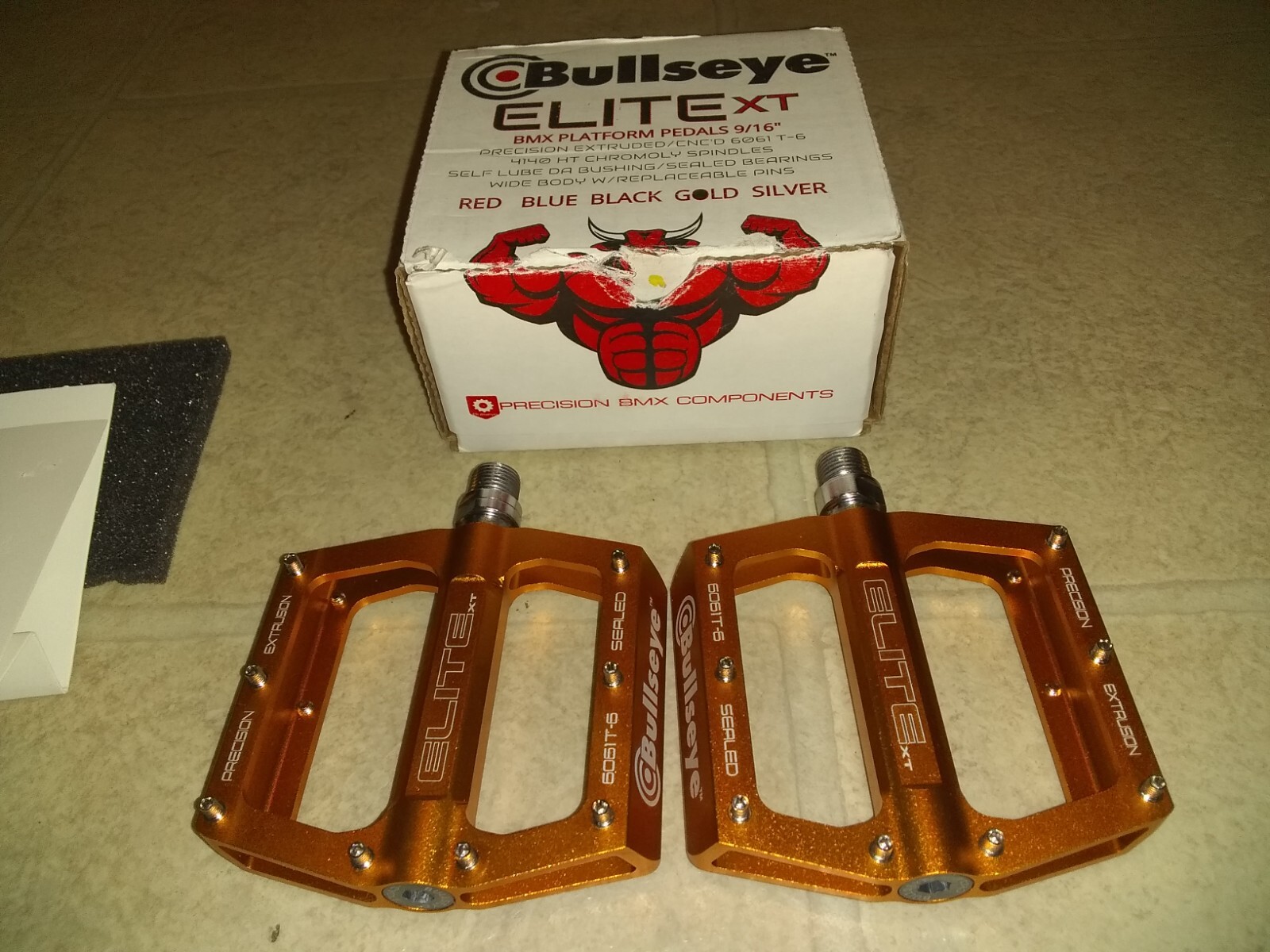 BULLSEYE 🎯 bmx limited pedals gold se bikes jmc profile redline GT
