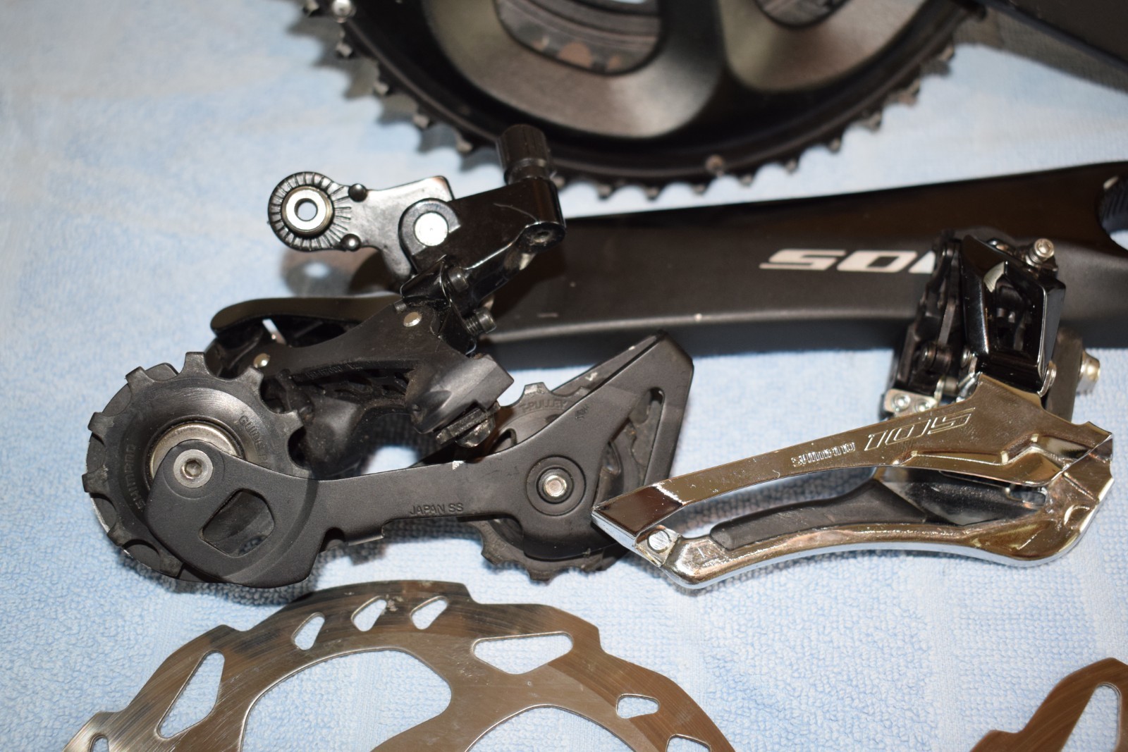 NICE! Shimano 105 R7100 11-Speed Mechanical Disc Brake Groupset (72.5 Cranks)