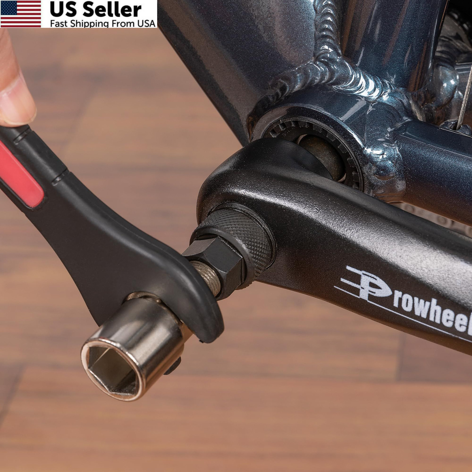 Bike Bicycle Crank Puller, Removal Tool for bike with Medium, Black