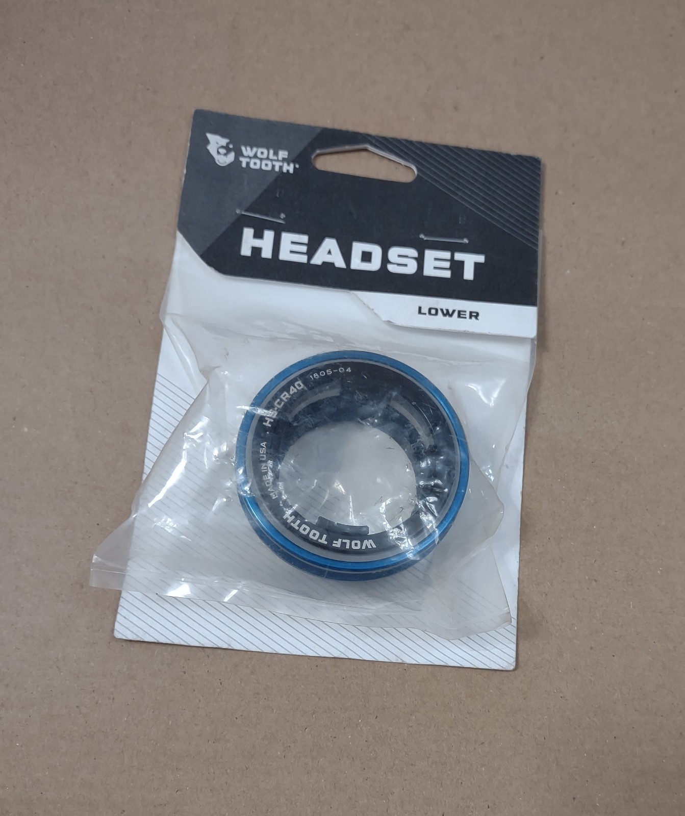 Wolf Tooth Headset Lower Cup 1 1/2 in Blue Bicycle New