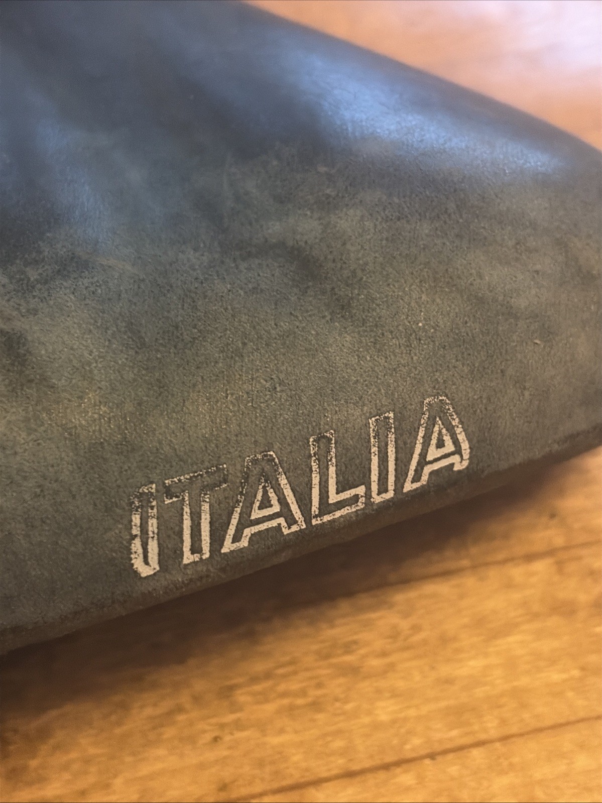 Vintage Selle Italia Univega Branded Saddle Blue 272 mm Length 162 mm Width