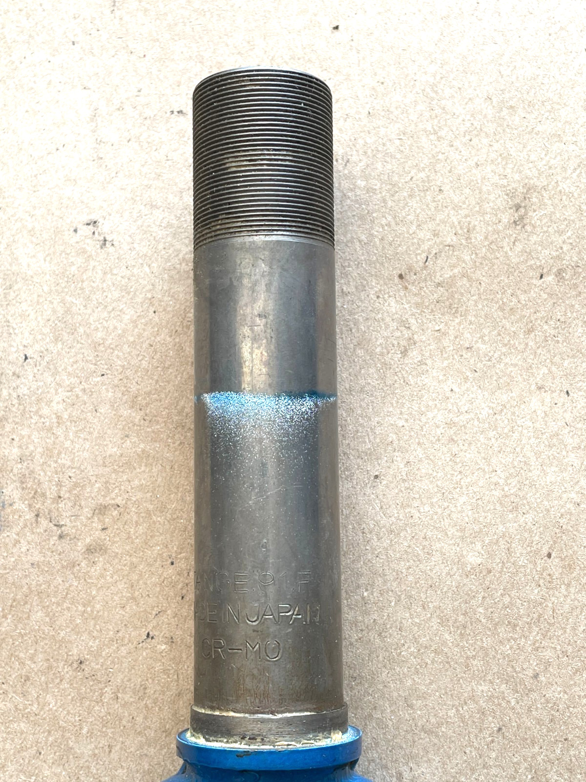 Tange Big Fork 26″ Rigid Fork 1 1/8″ Threaded Blue