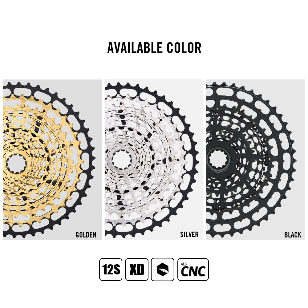 MTB Cassette Bicycle Freehub 12 Speed 10-50T Mountain Bike Chains for SRAM XD