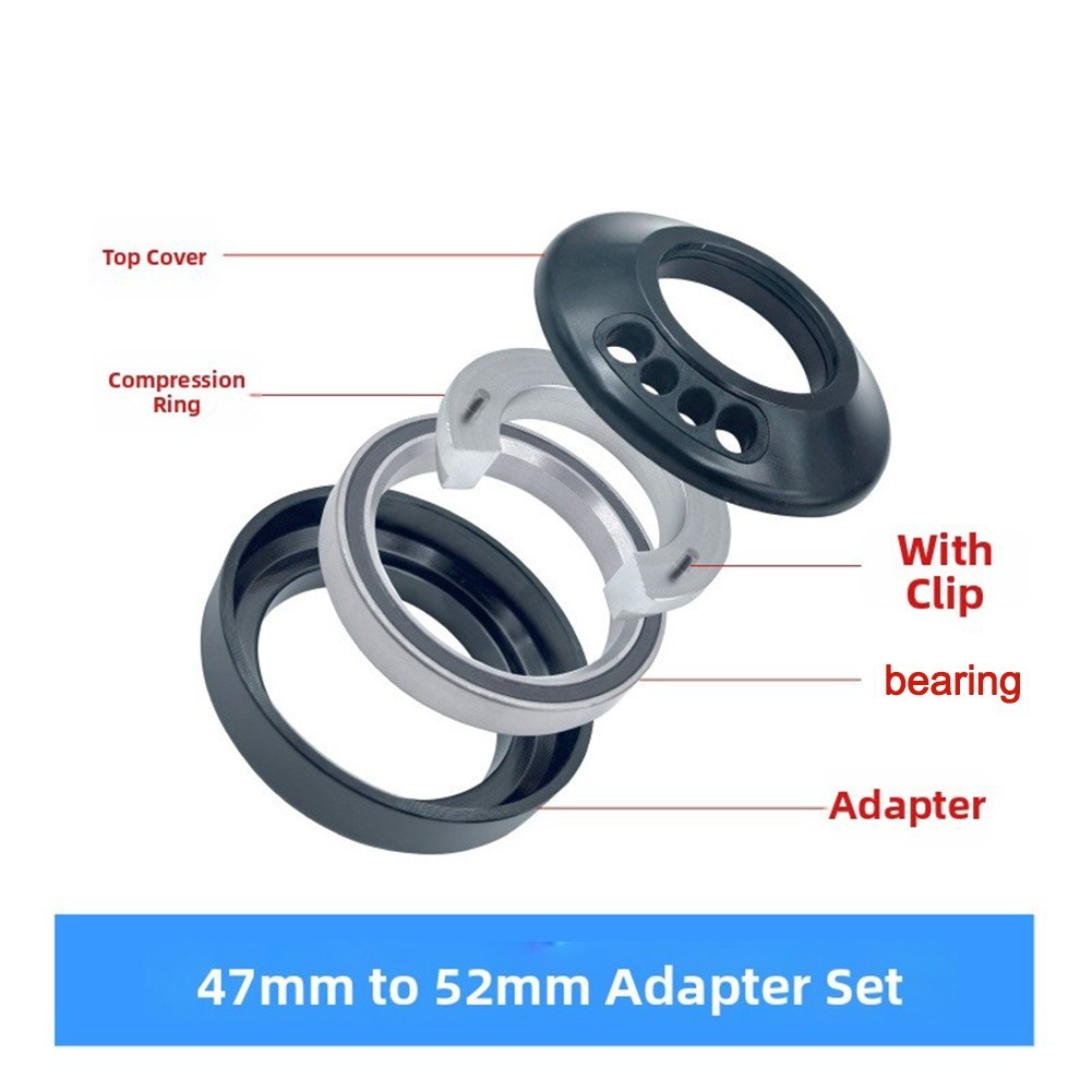 Bike Headset for Internal Cable Routing 41.8mm 52mm Alloy Construction