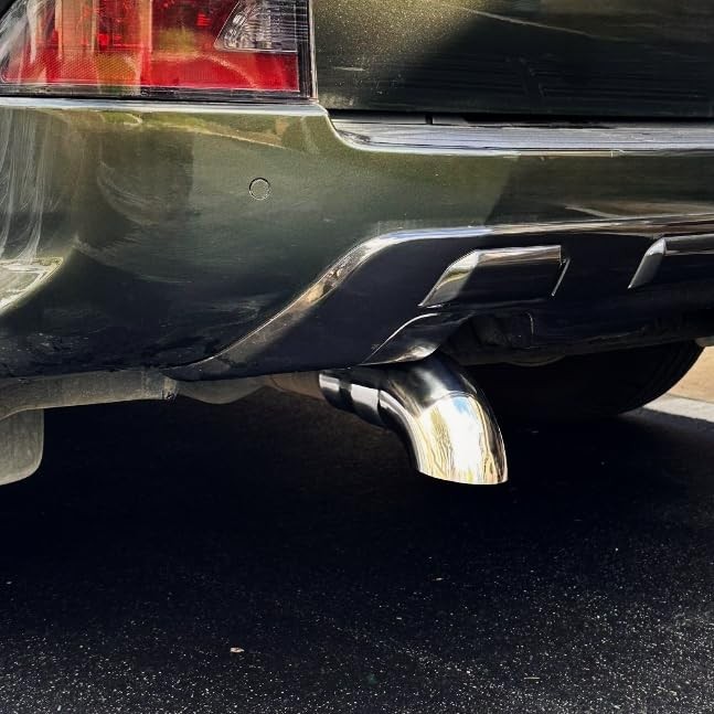 Exhaust Tip, 2.5-3 inch inlet adjustable,Fit 2.5»/2.75»/3» Outer Sliver