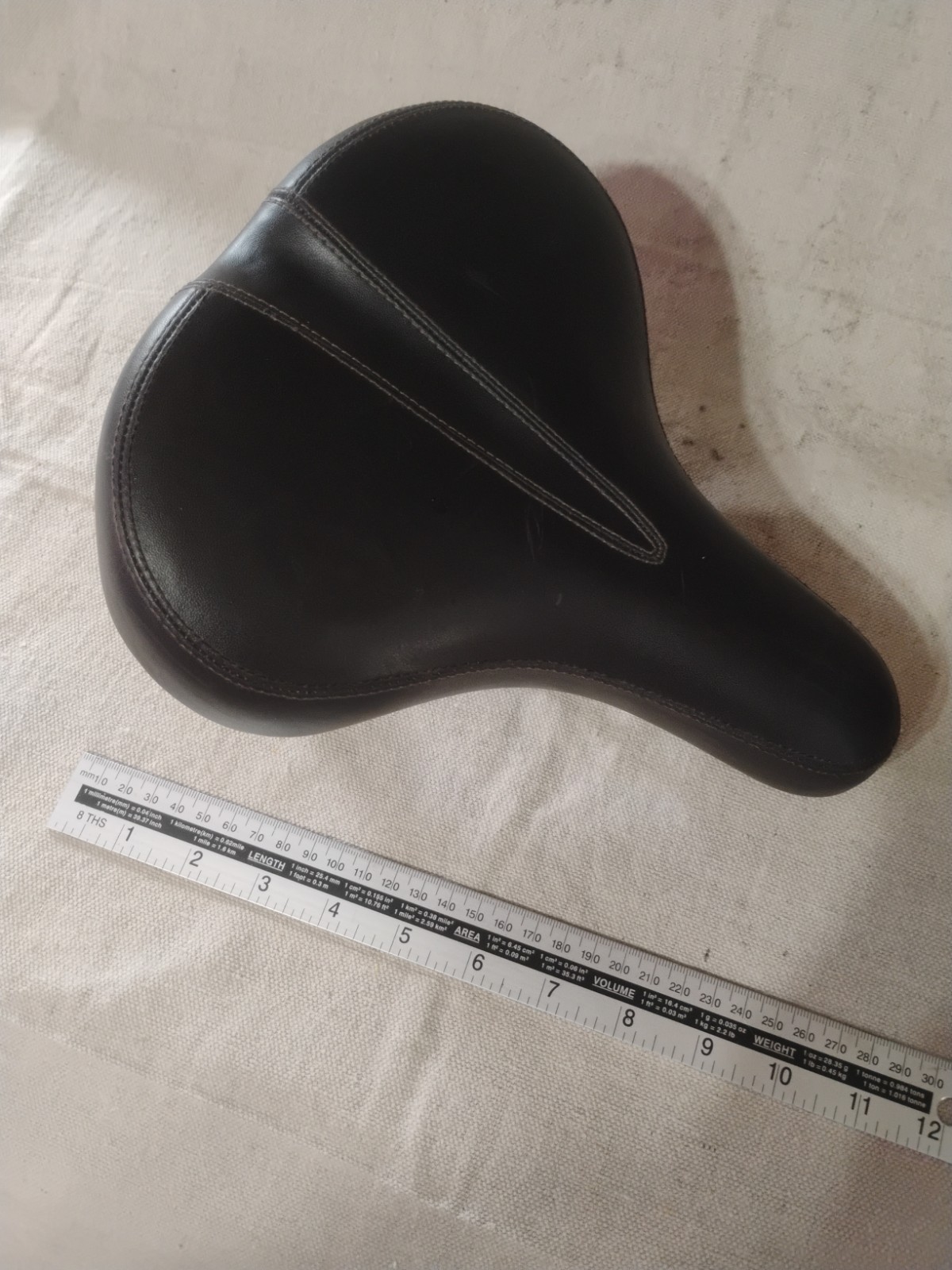 Gently Used Unbranded Bicycle Large Comfort Seat With Springs Black