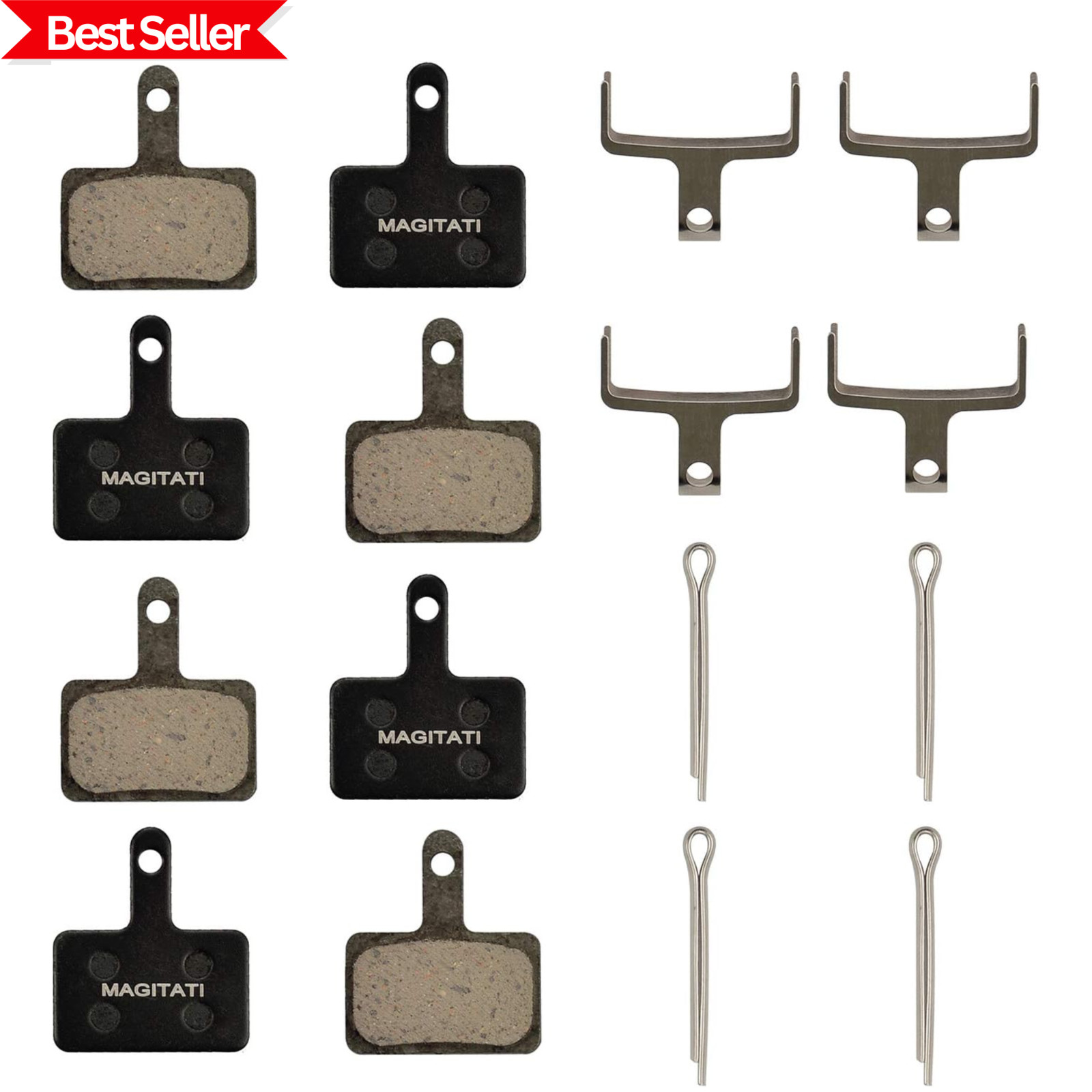 4 Pairs Resin Bike Bicycle Disc Brake Pads for TRP Tektro Shimano Deore Br-M57