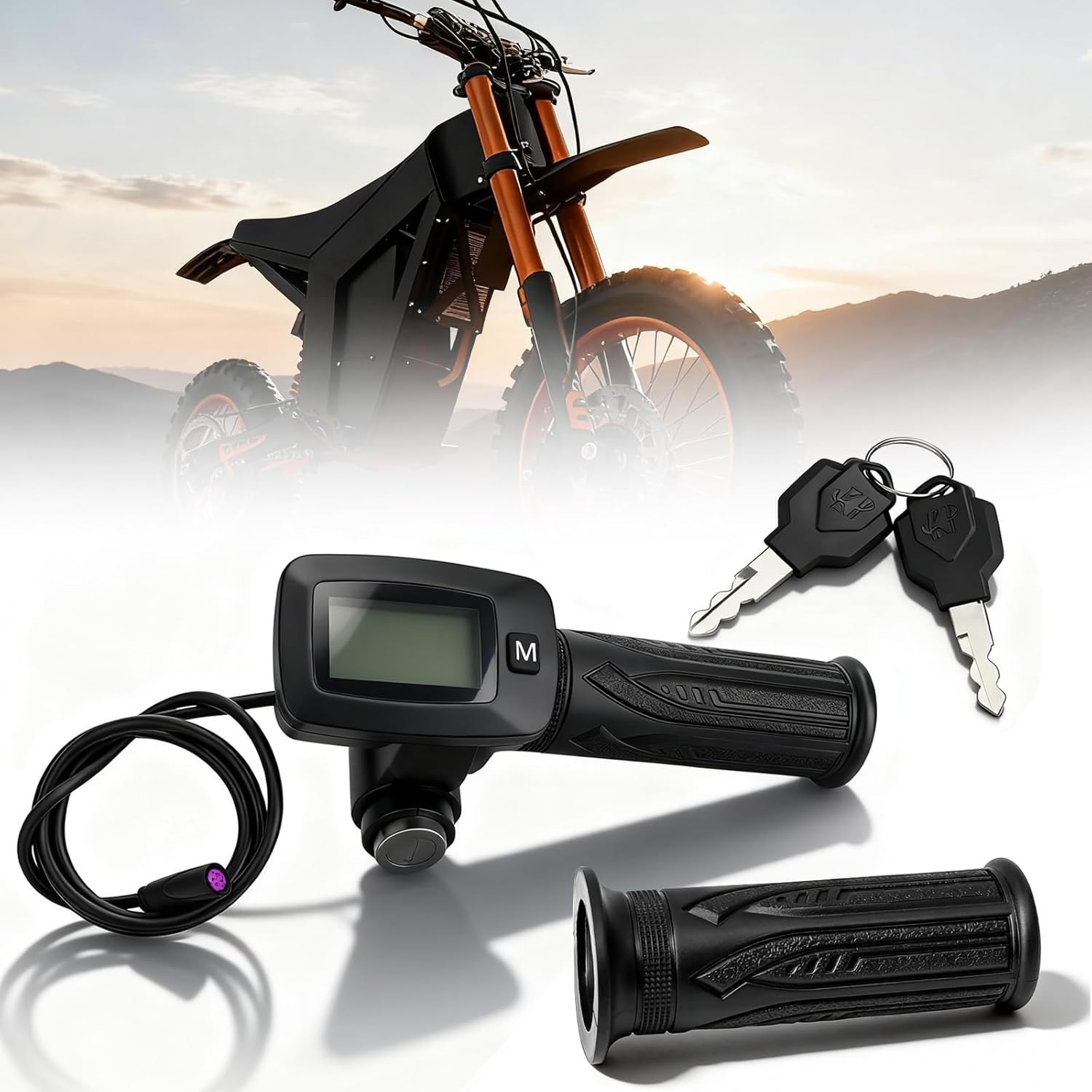 Modern Throttle with LCD Display for Tuttio Soleil01 – Enhanced Safety & Control
