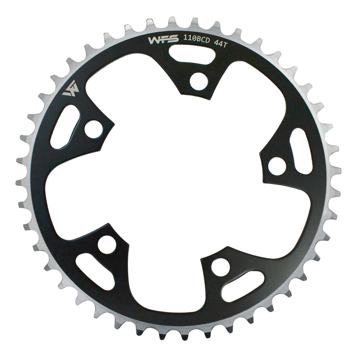 WFS Pulsar Chainring 44T 1/8″ 110mm Old School BMX Single Speed Fixie , Black
