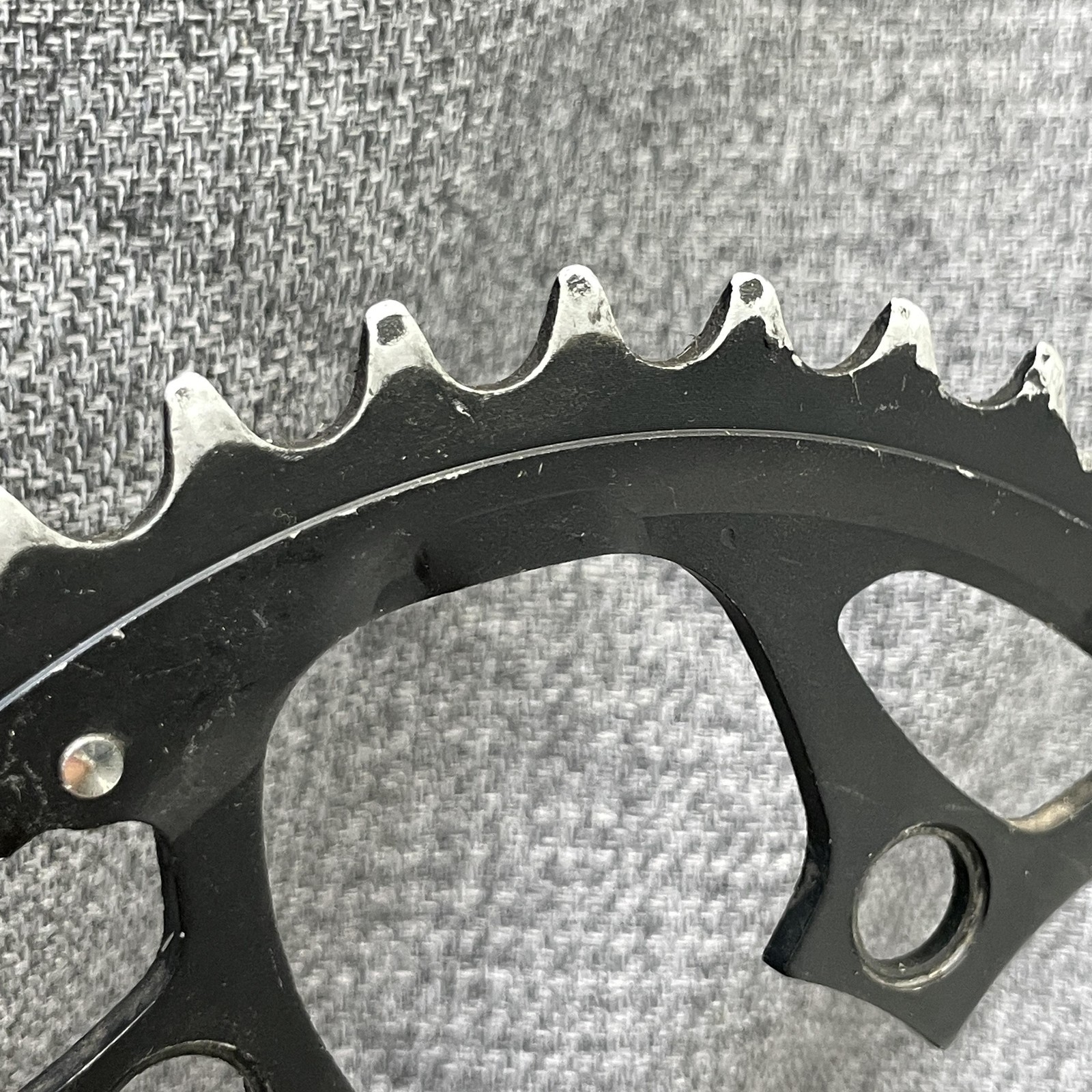 Vintage Shimano 42/32/22T Chainring Set 94/58 BCD 5-Arm Triple MTB Hyperdrive-C