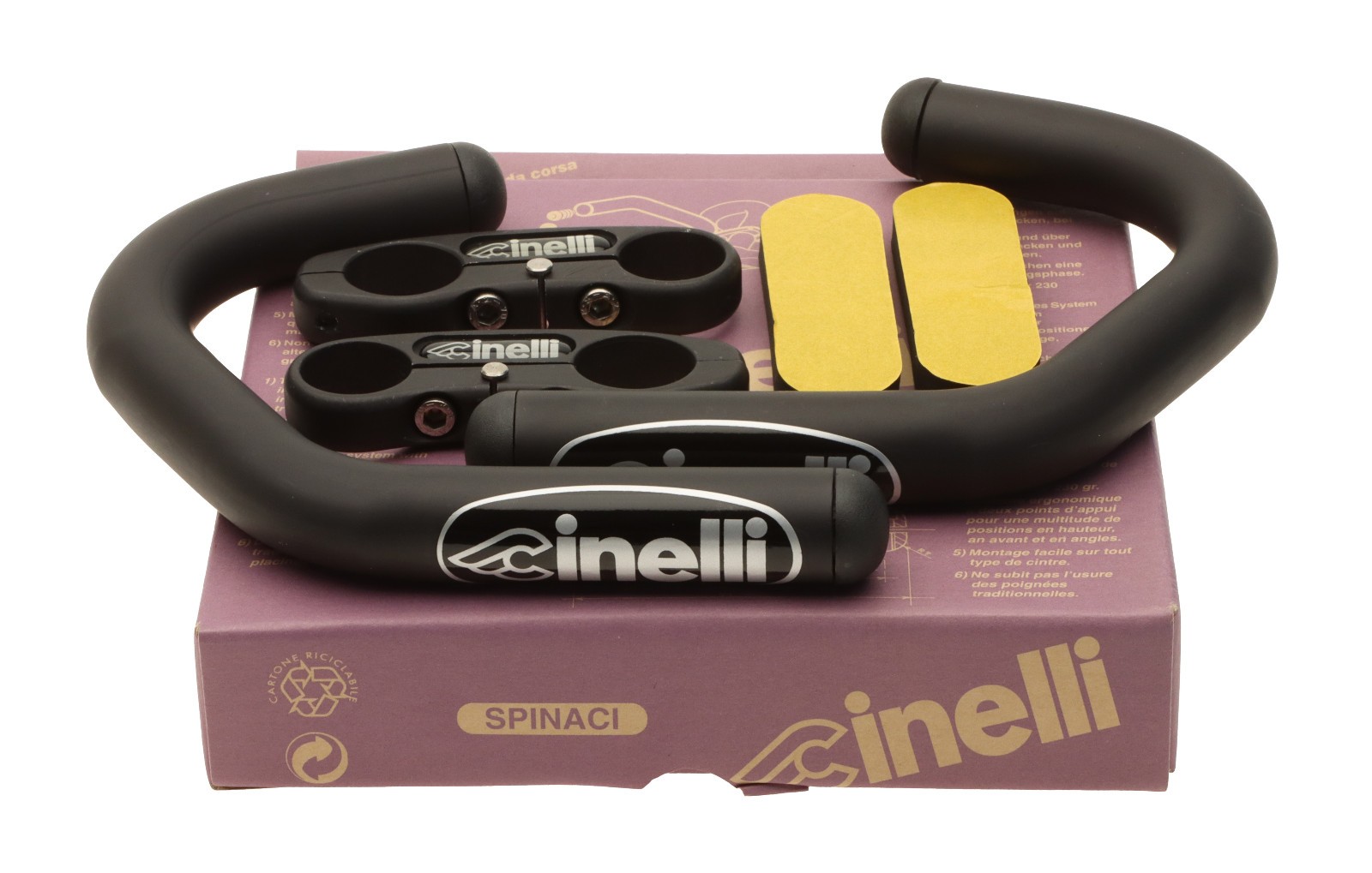 Cinelli Spinaci Handlebar Extensions Metallic Black Time Trial NEW NOS NIB