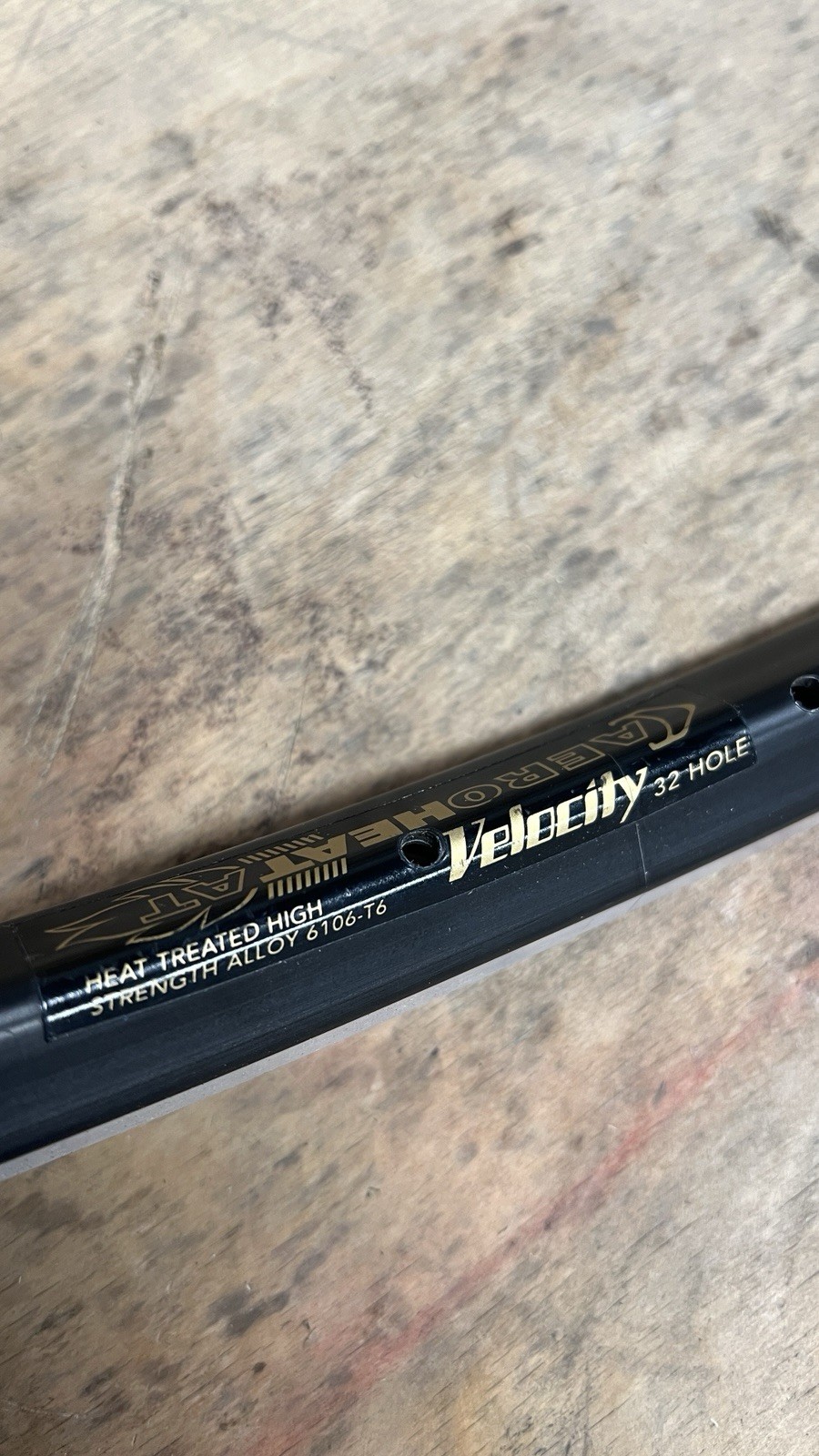 Velocity Aeroheat MTB 26” Rim 32h Black Machined Sidewall Australia
