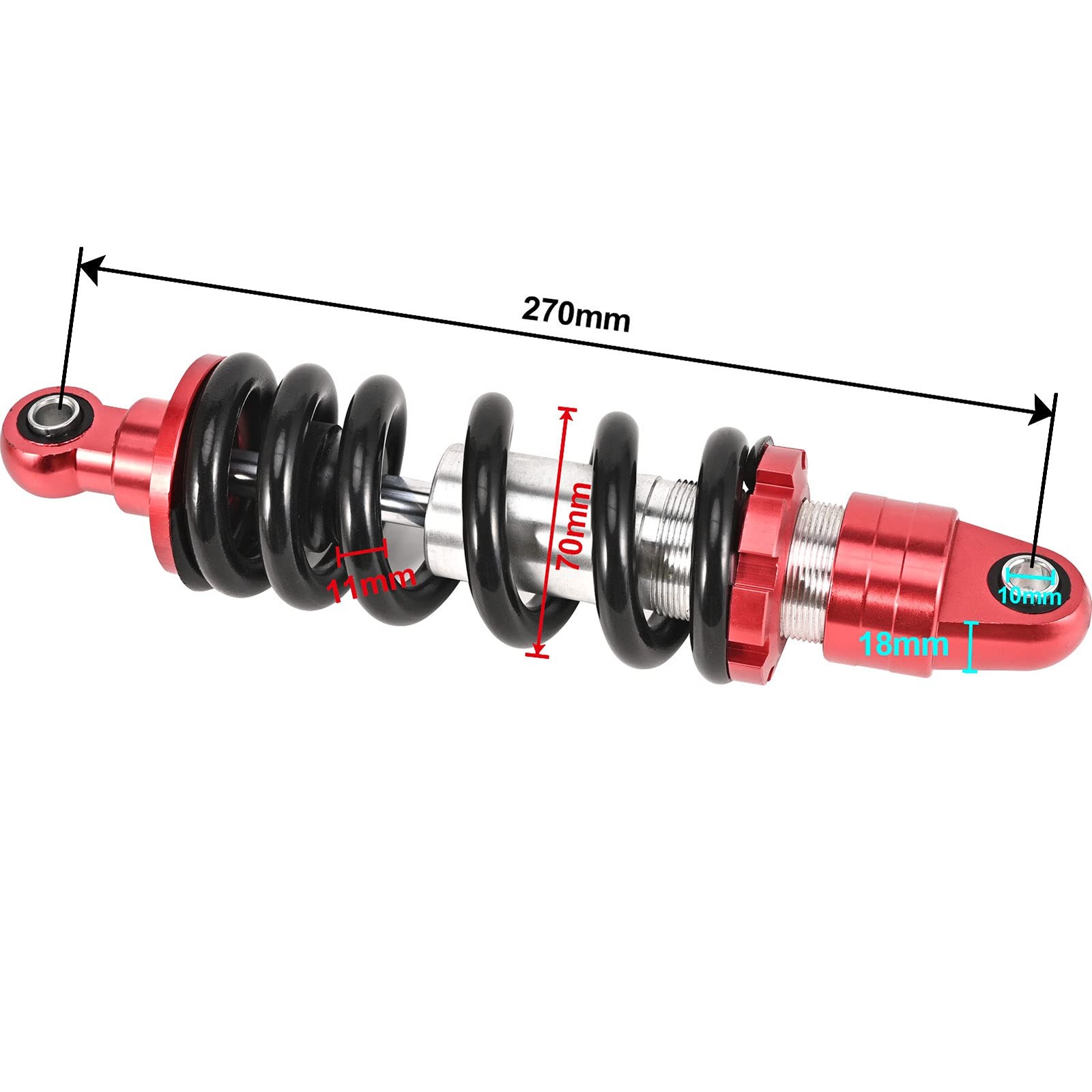 Trkimal 980LB Rear Shock Absorber, 250mm/260mm/270mm/280mm/290mm 270mm