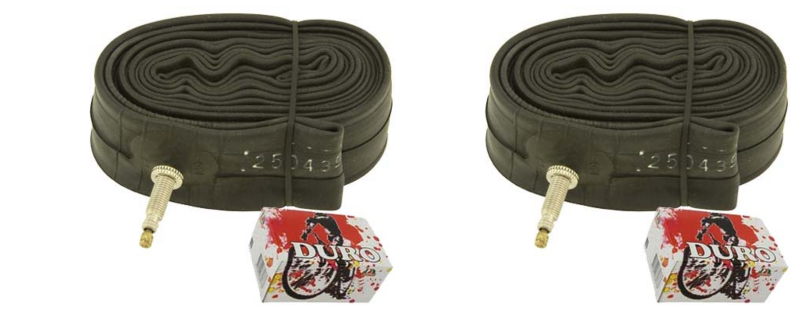 Two Bike Tube Duro 700 x 38c/41c 33mm Standard Presta/Valve.