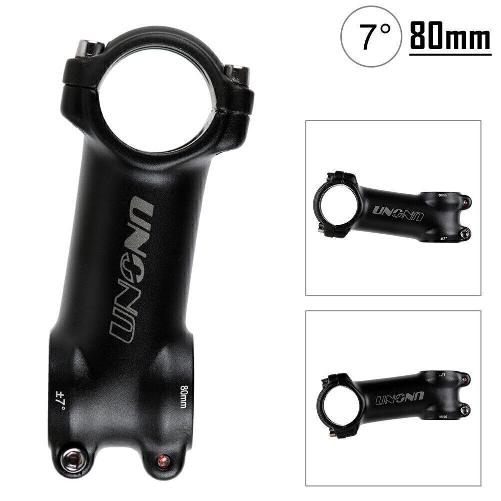 For UNO Aluminum Stem 7°/17°/35°Mountain Road Bike Handlebar Stem 31.8*60-130mm