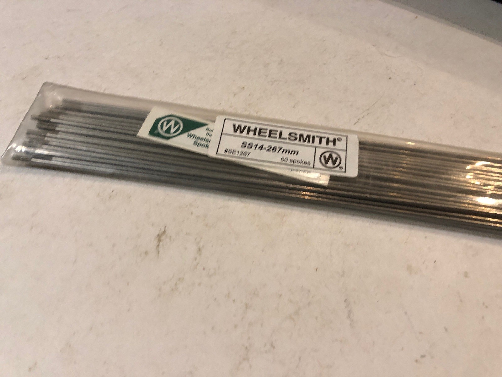Wheelsmith SS-14-267mm Spokes Silver Bag of 50
