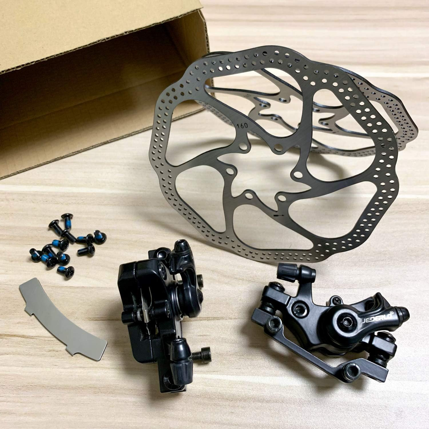 Bike Disc Brake Kit, Including Front and Rear Caliper, 160Mm Rotor