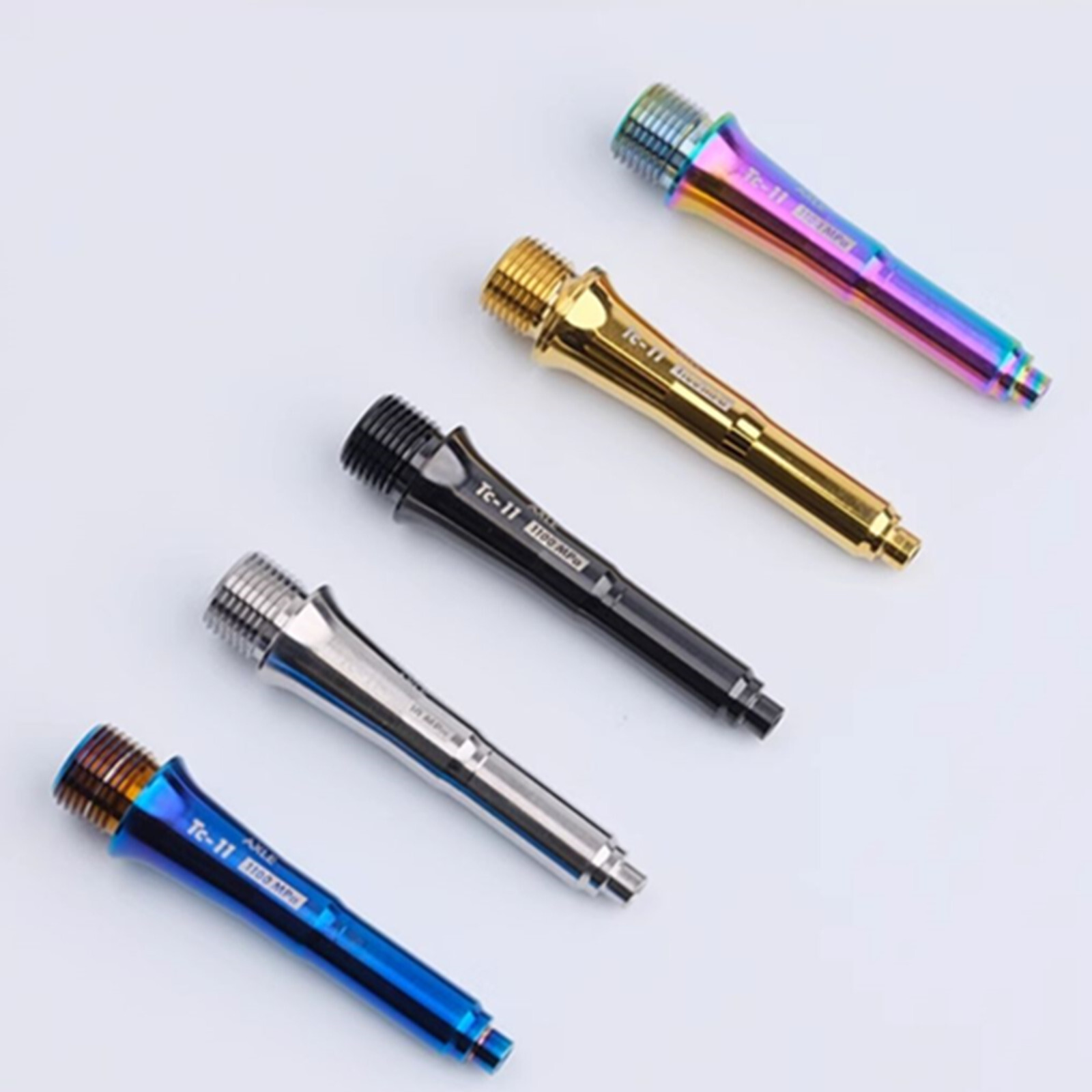 2 Pcs Titanium Pedal Spindle/Axles Zero,X&Ultra Light Action for Wahoo/SpeedPlay