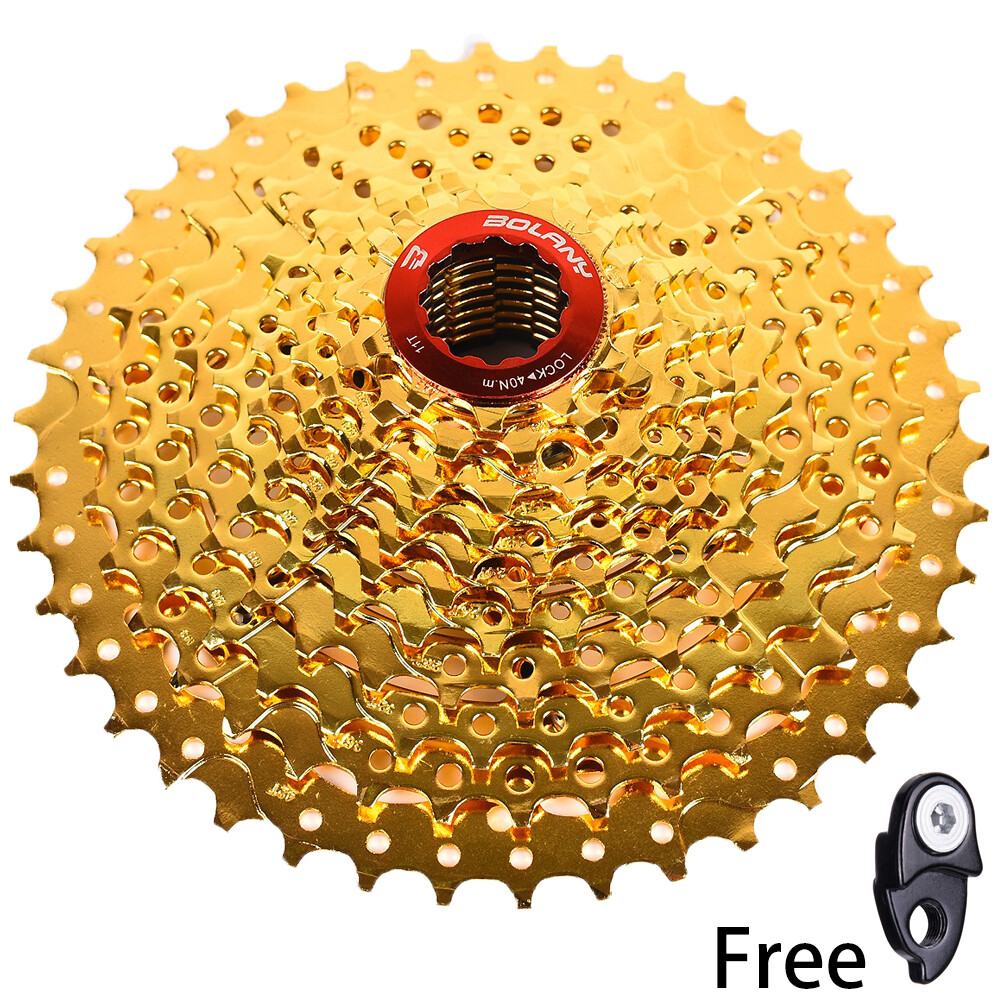 BOLANY 11 Speed 11-42T Cassette Flywheel Gold Fit Sram Shimano M8000 MTB Bike