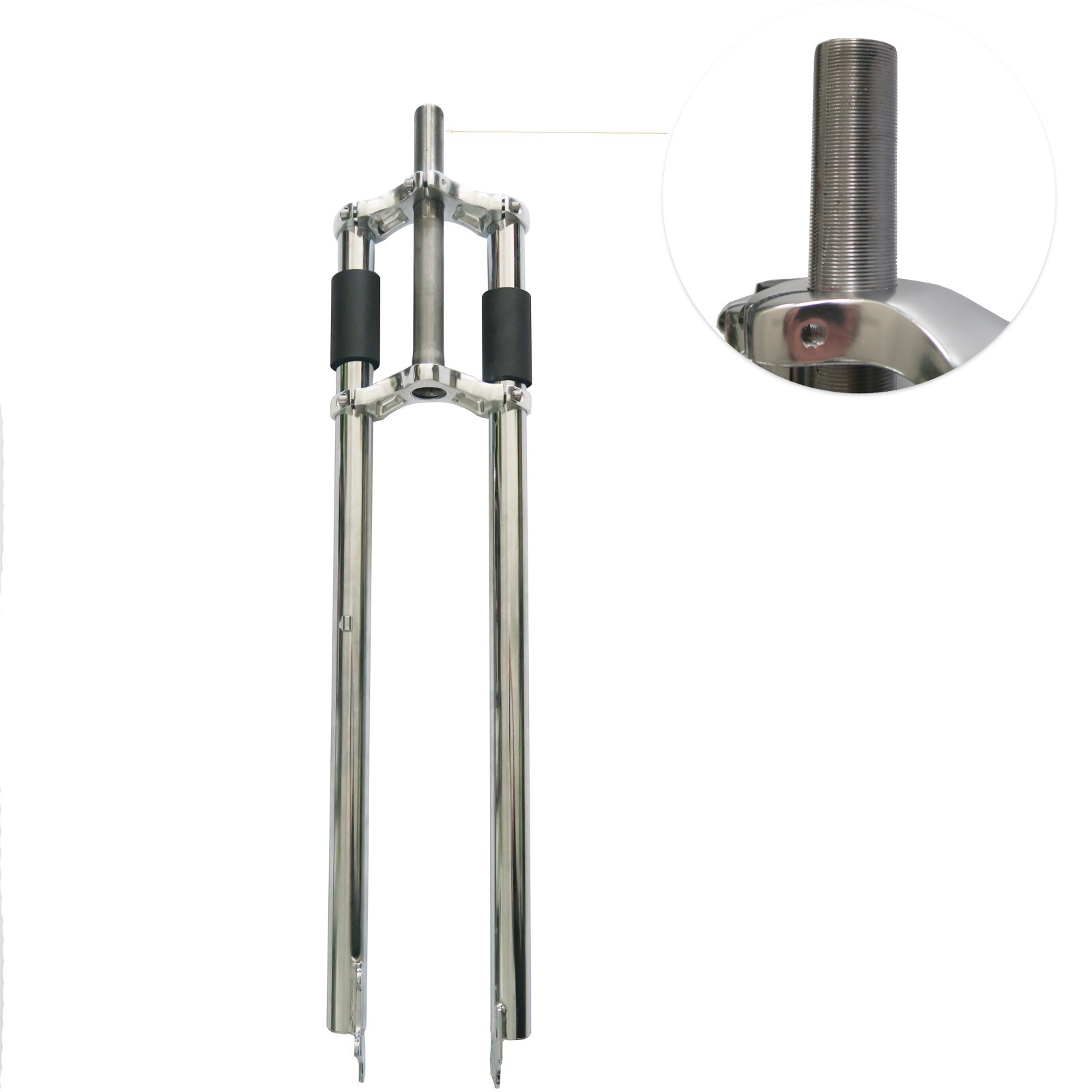 CDH 1» Threaded Triple Tree Non Suspension Bicycle Fork 26″ -Gas Motorized Bike