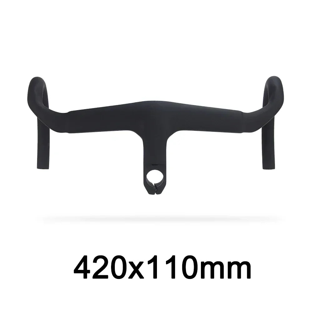 80-110mm Width Road Bicycle Carbon Handlebar Matte Internal Cable Di2 Drop Bar