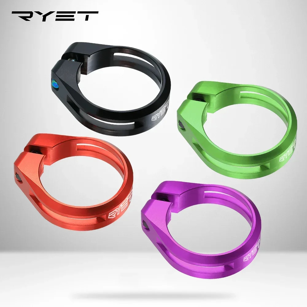 Ryet Bike Seat Post Clamp CNC Aluminum Alloy Super Light Cycling Saddle Seat Pos