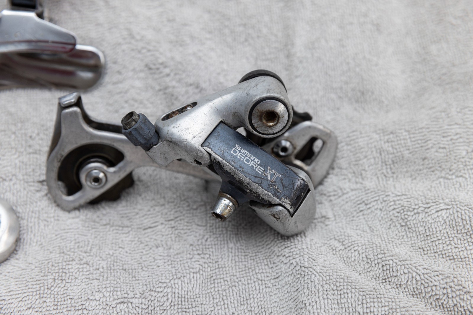 Vtg Shimano Deore XT Groupset M730 M732 M735 Crankset Thumb Shifter Derailleur